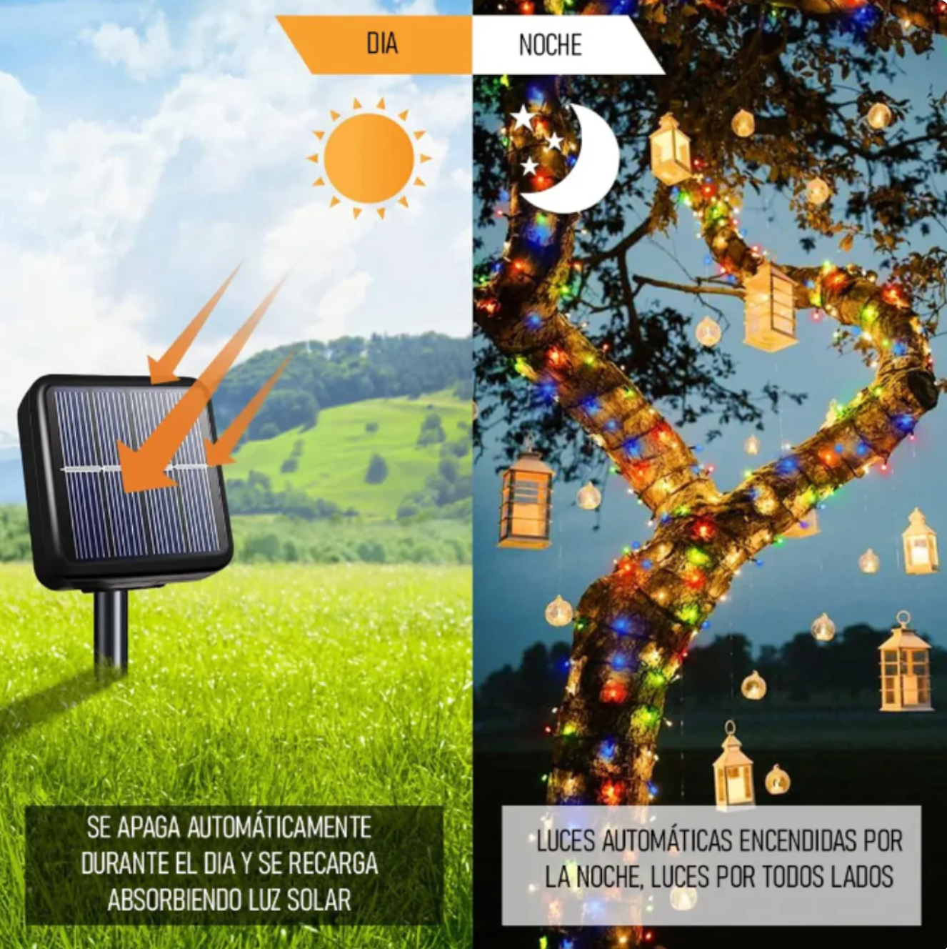 Festilight®, Luces de Navidad Solares (20m)