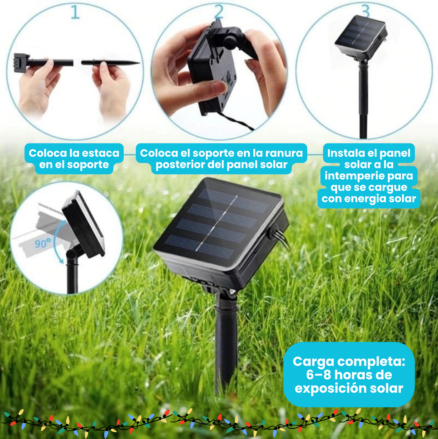 Festilight®, Luces de Navidad Solares (20m)