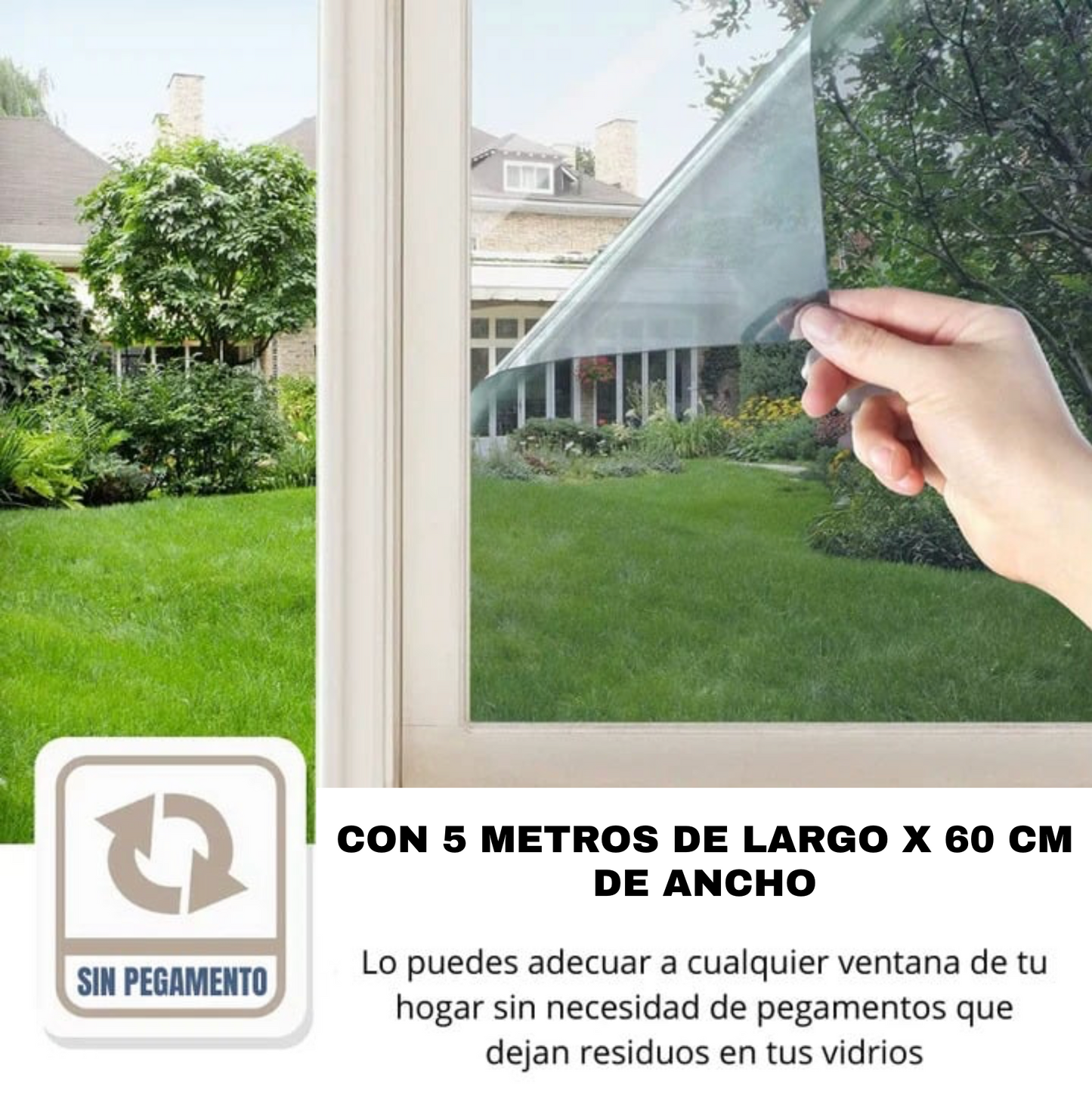 🔥Últimas Unidades🔥             Privalux™ Vinil Anti-UV 60 cm x 5 metros