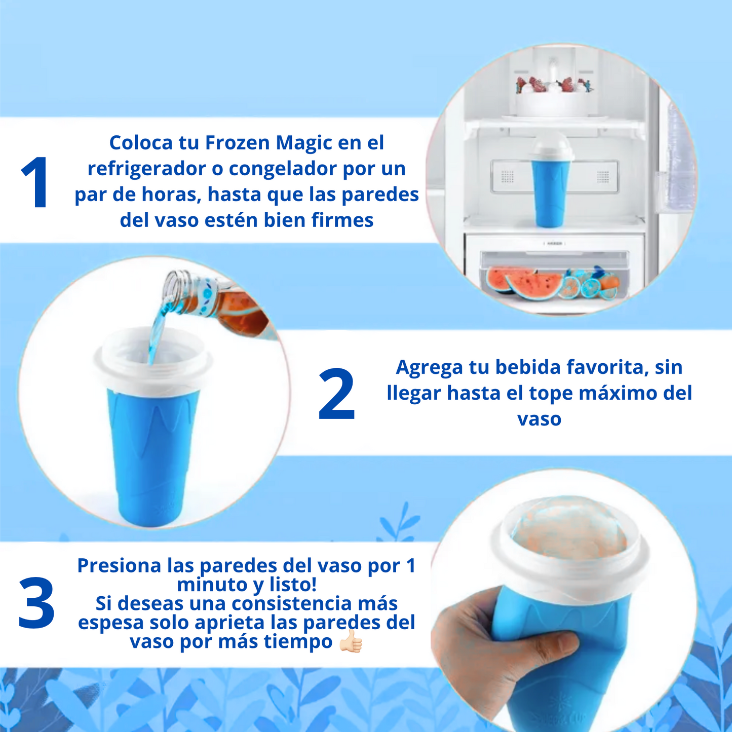 🚨¡Solo por Hoy! FROZEN MAGIC™, Vaso Granizado Rápido 🥤🧊