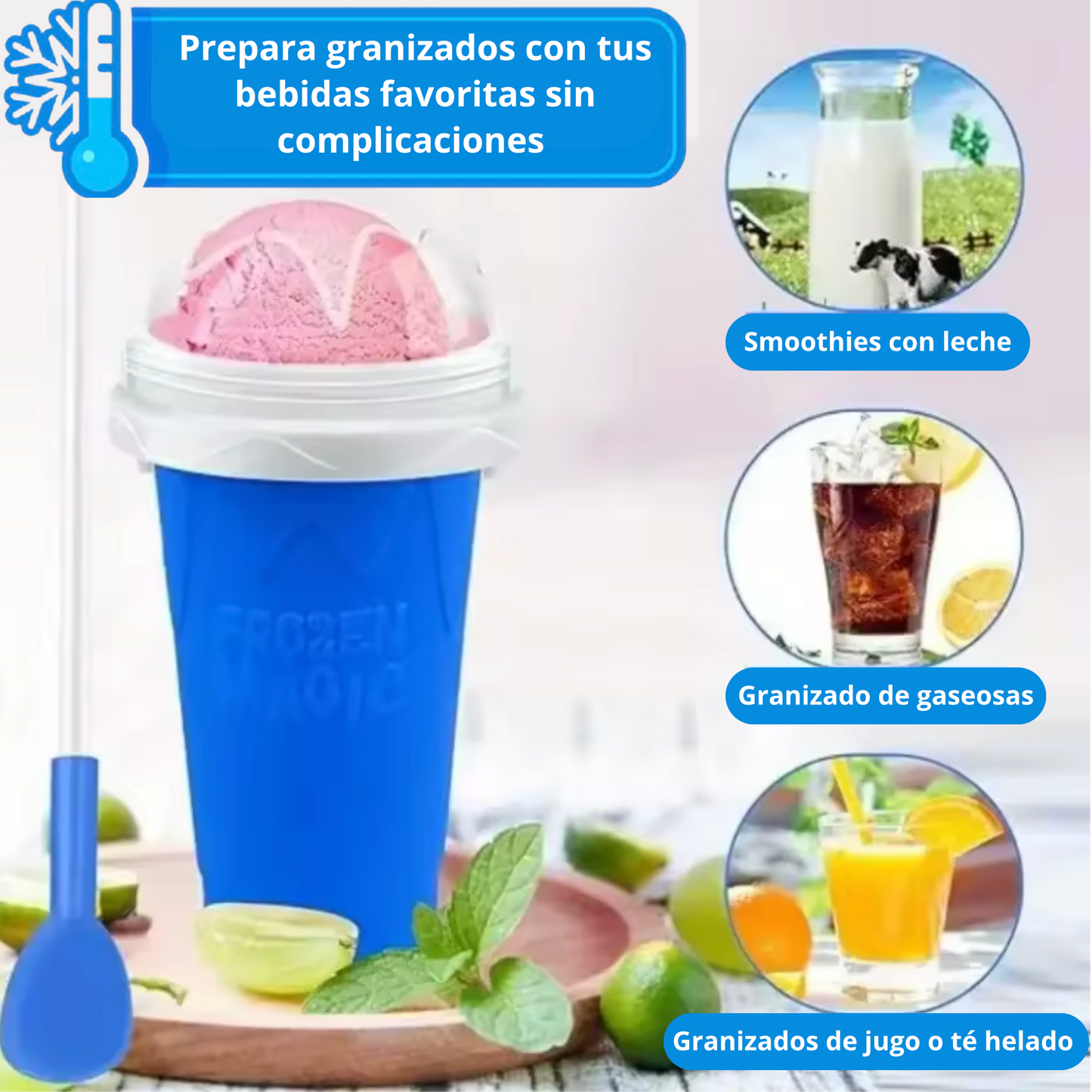 🚨¡Solo por Hoy! FROZEN MAGIC™, Vaso Granizado Rápido 🥤🧊