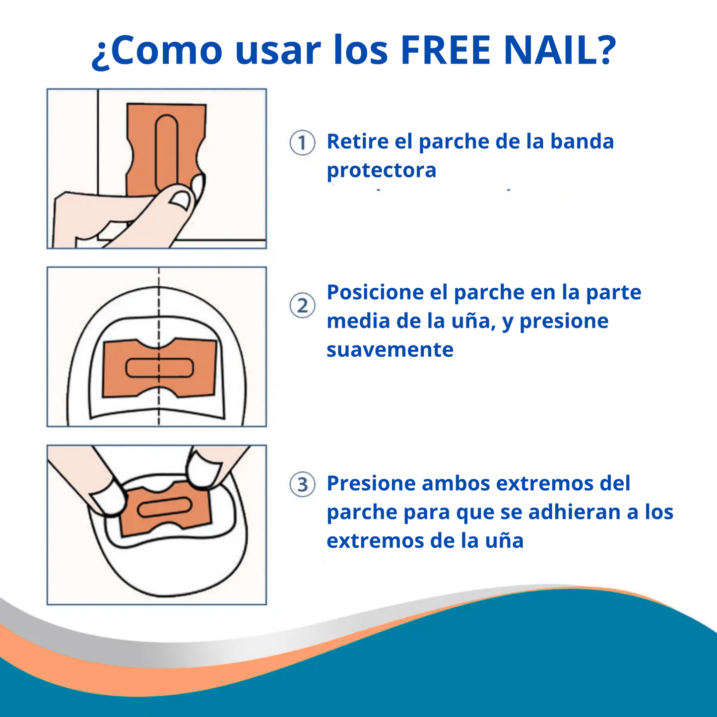 ¡Últimas Unidades! Free Nail™, Parche corrector uñas encarnadas y con hongos