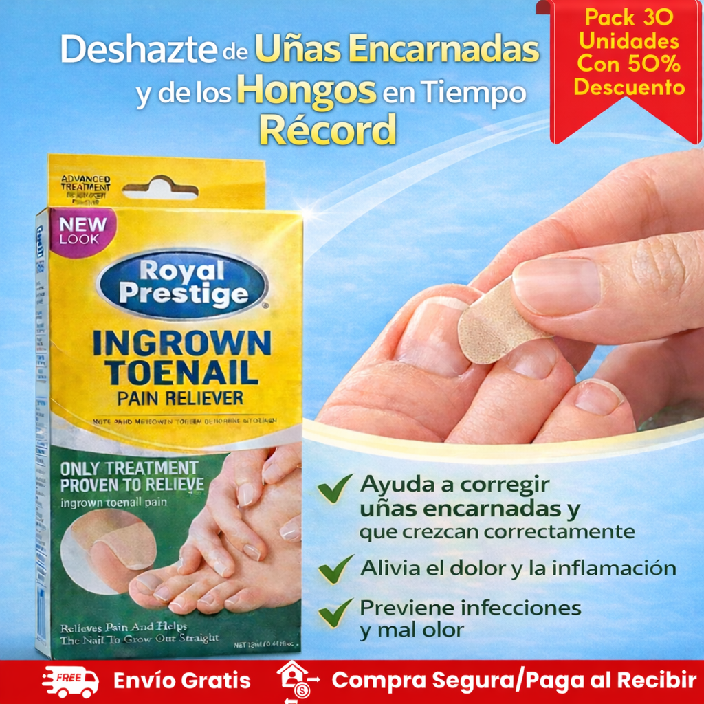 ¡Últimas Unidades! Free Nail™, Parche corrector uñas encarnadas y con hongos