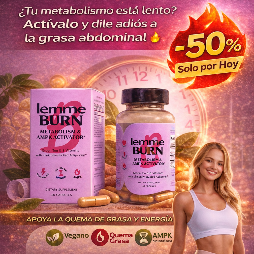 ¡Últimas Unidades! 🔥 Lemme Burn® suplemento natural que activa tu metabolismo